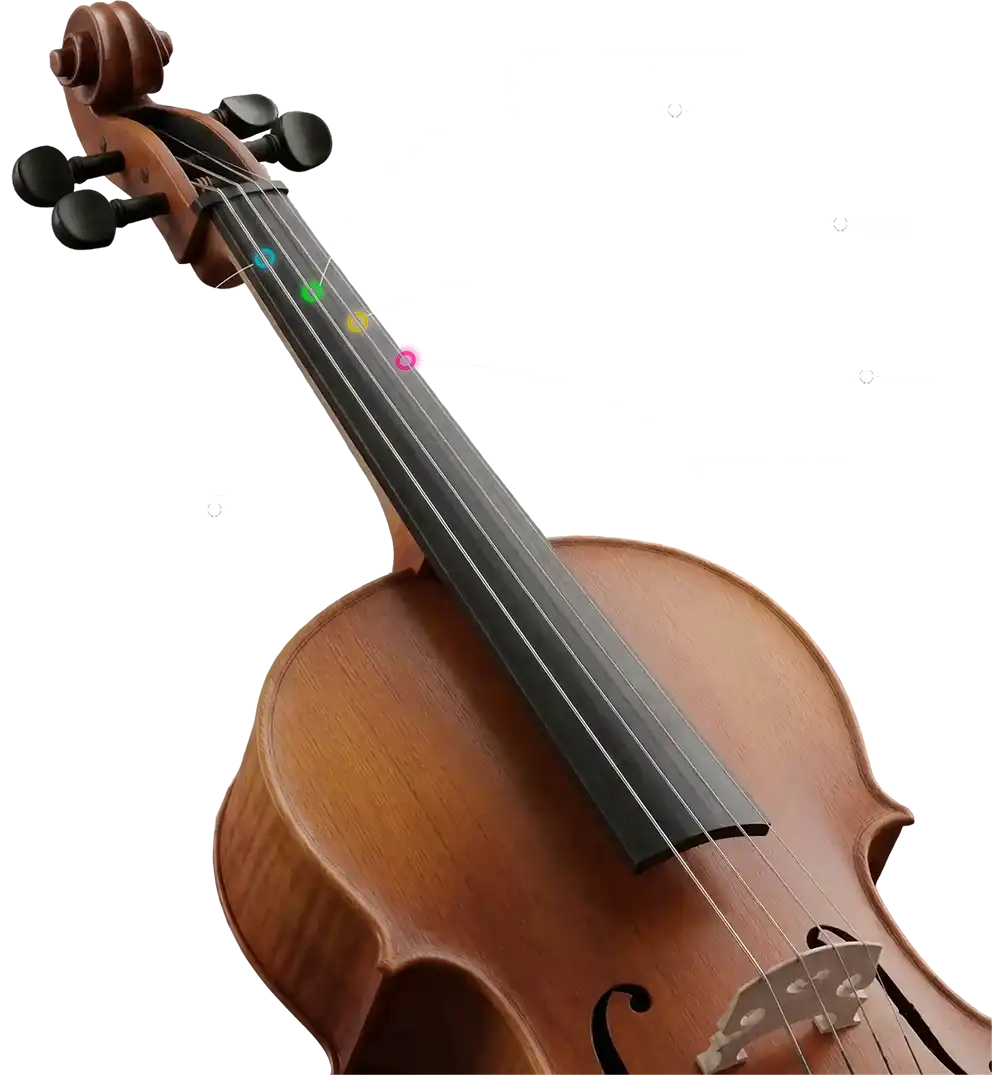 Static Cello Fingerboard Map